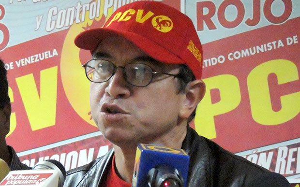 Pedro Eusse, miembro del Buró Político del Partido Comunista de Venezuela (PCV)