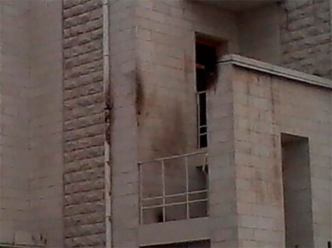  la sinagoga juda de la ciudad de Zaporozhiye en el suroeste del pas quemada por estos "demcratas".