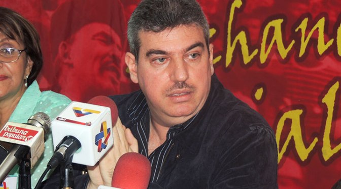 Yul Jabour, miembroi del Buró Político del Partido Comunista de Venezuela.