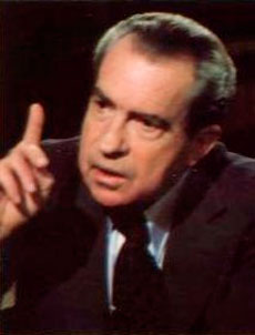 Richard Nixon, presidente de EEUU.
