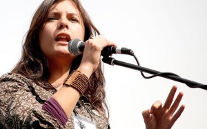Camilia Vallejo, dirigenta del movimiento estudiantil chileno