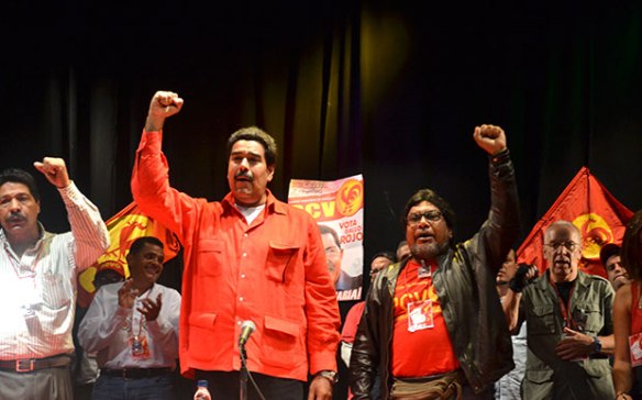 XII Conferencia Nacional del Partido Comunista de Venezuela proclama a Nicolás Maduro con el candidato presidencial del PCV para las elecciones del 14 de abril del 2013.