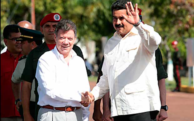 Reunión del Presidente Nicolás Maduro con su homólogo colombiano, Juan Manuel Santos en Puerto Ayacucho.
