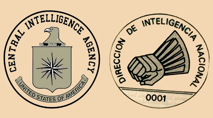 Logos CIA-DINA: Organizaciones terroristas hermanadas por el fascismo imperialista. (Archivo: Tribuna Popular)