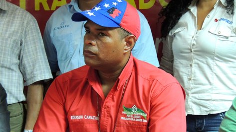 Edixson Canache, vocero del colectivo de trabajadores del Ministerio Eco Socialismo y Agua.