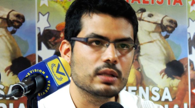 Héctor Alejo Rodríguez, Secretario General de la Juventud Comunista de Venezuela.