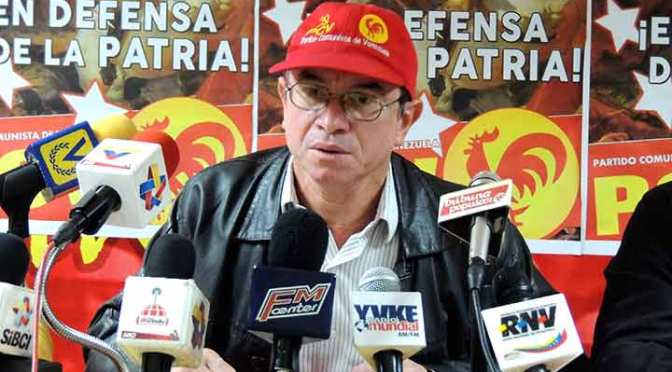 Pedro Eusse, miembro del Buró Político del Partido Comunista de Venezuela (PCV)