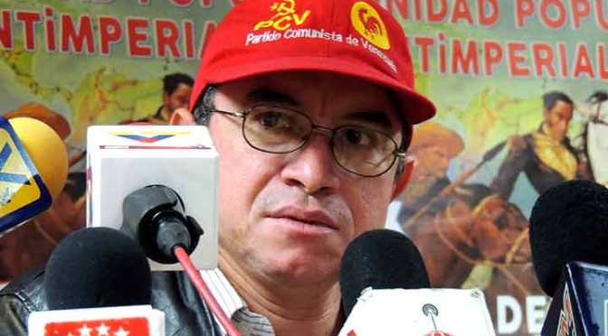Pedro Eusse, miembro del Buró Político del Partido Comunista de Venezuela (PCV).