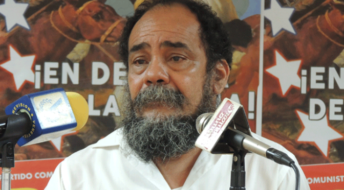 Oswaldo Ramos, secretario nacional de ideología del Partido Comunista de Venezuela PCV