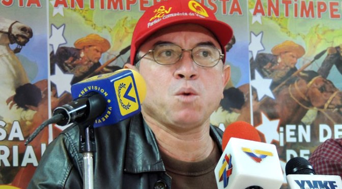 Pedro Eusse, miembro del Buró Político del Partido Comunista de Venezuela PCV