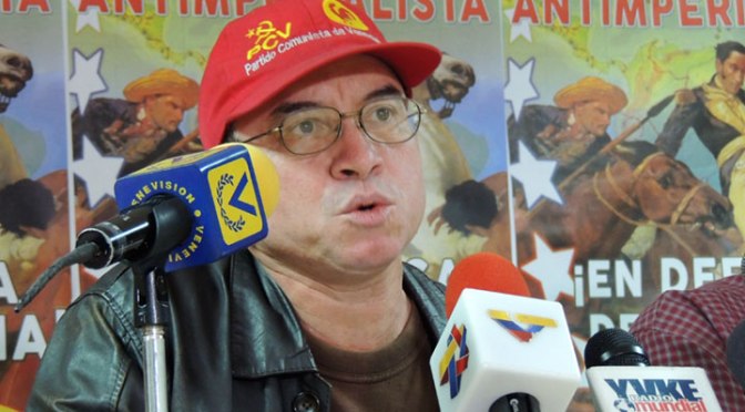 Pedro Eusse, miembro del Partido Comunista de Venezuela PCV