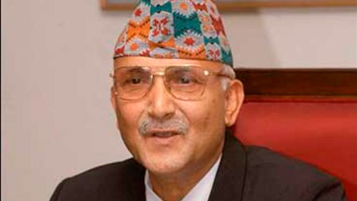 Khadga Prasad Oli, primer ministro de Nepal 