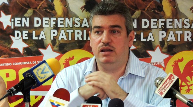 Yul Jabour, diputado y miembro del Buró Político del Partido Comunista de Venezuela (PCV).