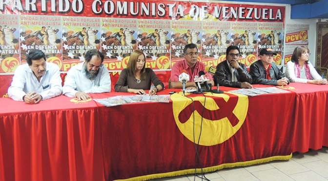 Buró Político del Partido Comunista de Venezuela PCV.