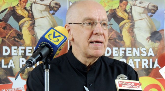 Carolus Wimmer, miembro del Buró Político del Partido Comunista de Venezuela (PCV).