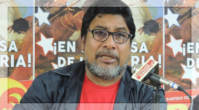Oscar Figuera, Secretario General del Partido Comunista de Venezuela (PCV)