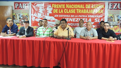 Integrante del Frente Nacional de Lucha de la Clase Trabajadora (FNLCT).