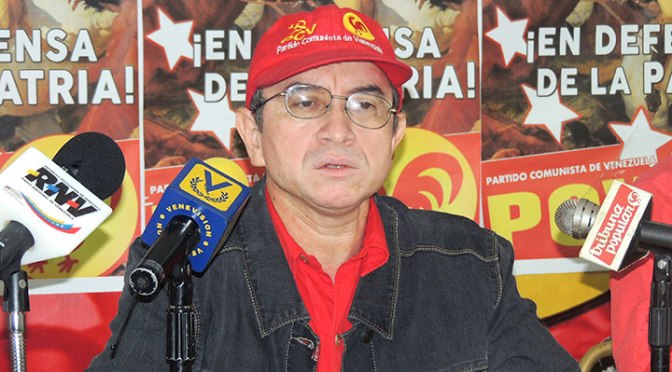 Pedro Eusse, miembro del Buró Político del Partido Comunista de Venezuela PCV