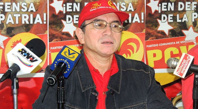 Pedro Eusse, miembro del Buró del Partido Comunista de Venezuela PCV