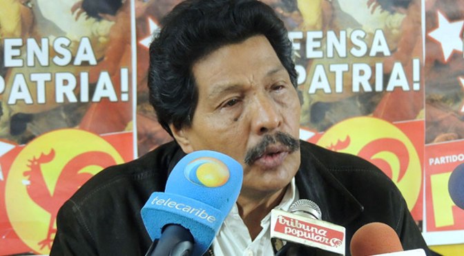 Perfecto Abreu Nieves, miembro del Buró Político del Partido Comunista de Venezuela PCV.