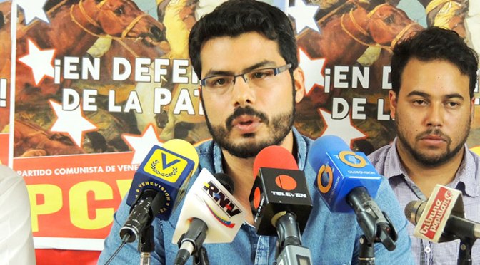 Héctor "Alejo" Rodríguez, Secretario General de la Juventud Comunista de Venezuela JCV.
