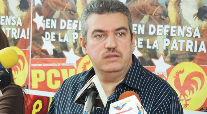 Yul Jabour, miembro del Buró Político del Partido Comunista de Venezuela (PCV).
