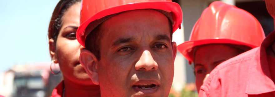 Sergio Requena, trabajador de la empresa estatal CVG Carbonorca y candidato de la Alternativa Popular Revolucionaria